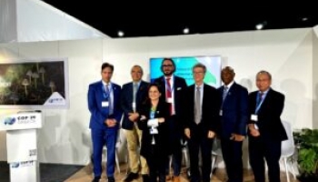 At the Greek Pavilion, AE4RIA and SDSN Global Climate Hub hosted a high-level panel dialogue titled Systemic Pathways to Resilience, which brought together leading experts and policymakers to explore the interconnected